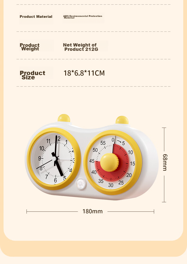 QT-TIMER Visual Timer Alarm Clock, 2026 New Model for Students, Wake-Up Aid, Electronic Clock, Self-Discipline Countdown Timer, Time Management Tool, Birthday Gift for Boys And Girls 28