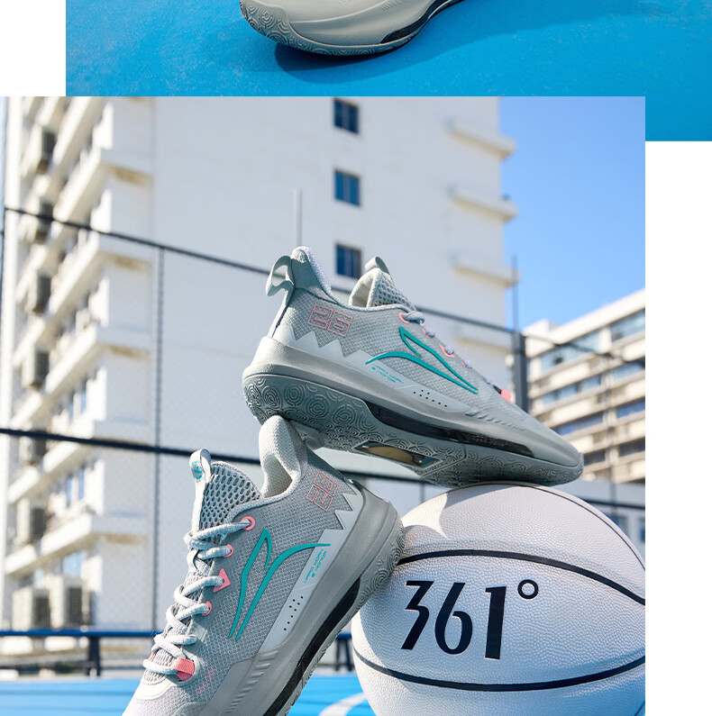 361° Basketball Shoes for Men, DVDTeam Dingweidi Spring And Summer Youth Breathable Professional Sports Shoes 672421113-1 Size 41 49