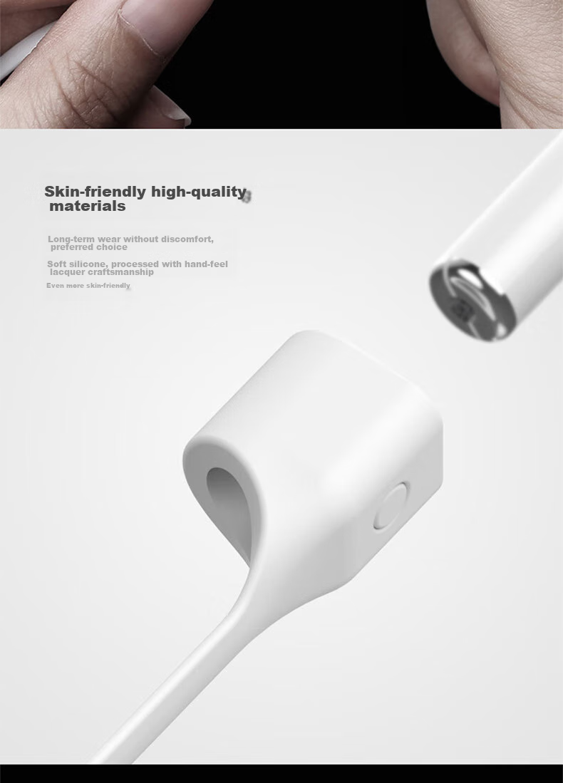 ESCASE Earphone Anti-Loss Strap, Silicone Skin-Friendly, Magnetic Anti-Loss Lifting Elastic Suitable for AirPods Pro 2/3, Huawei, Xiaomi, Honor, JBL, Edifier And Other TWS Earphones 5