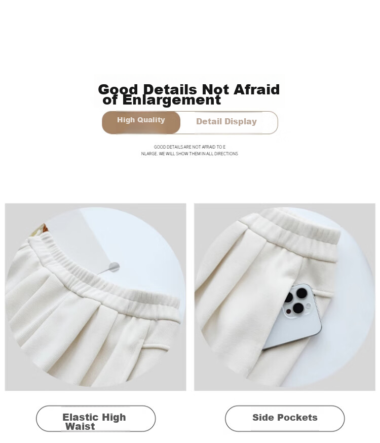 Yishangmei Loose Wide-Leg Pants for Women, Autumn And Winter New Style, Fleece-Lined Thickened Chenille Floor-Length Straight Casual Cotton Pants 6