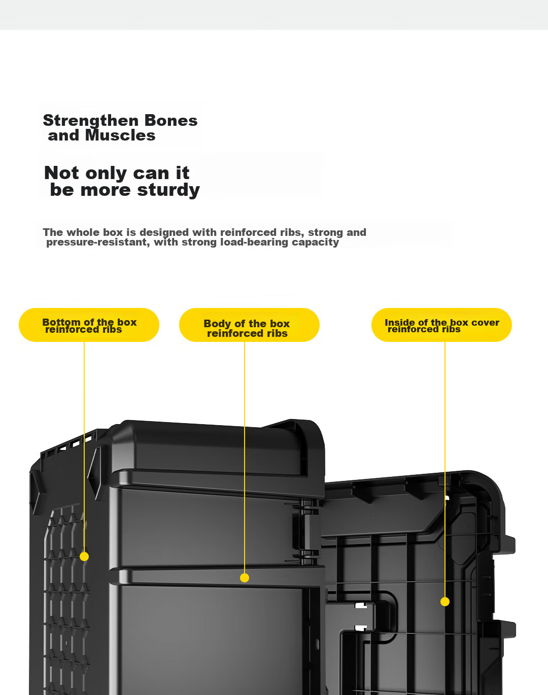 Deli 22-Inch Wide High Tool Box, Plastic Storage Container, Multifunctional Repair Household Hardware Organizer 8