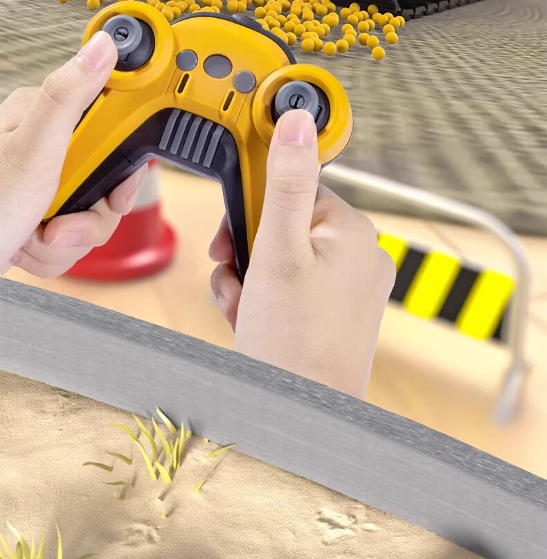 Miaobeile Children's Toy Remote Control Car for Boys 3-6 Years Old Large Alloy Remote Control Excavator Engineering Vehicle Birthday Gift for Boys 17
