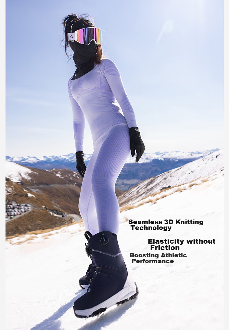 Flow Theory Ski Quick-Dry Clothing Set, Outdoor Snow Protection Thermal Underwear, Hiking Sports Style Autumn Top And Pants, Black Gold, M 15