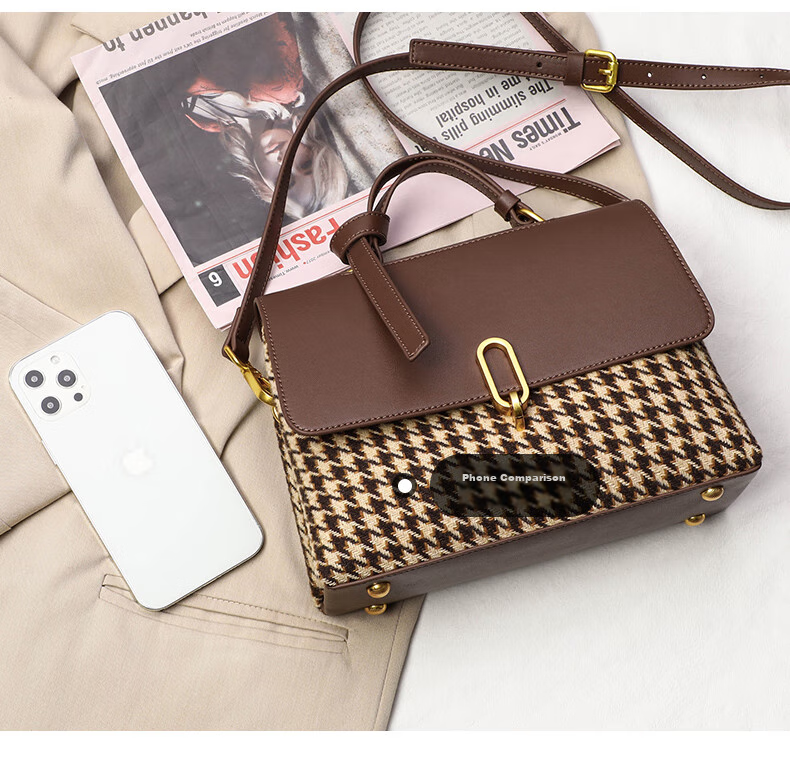 Aiqinghai Handbag, Women's Shoulder Bag, Crossbody Bag, Tote Bag, Light Luxury Brand, Commuter Gift, Practical Present for Mother's Day 5