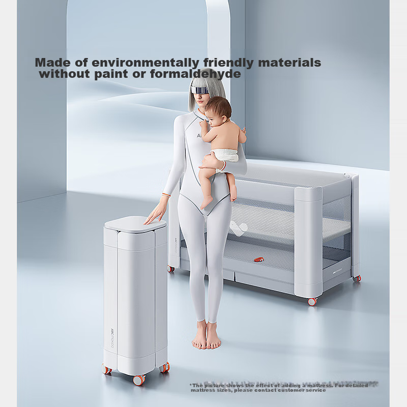 ABCMOKOO赫特婴儿床新生儿睡眠舱折叠拼接大床便携可移动bb宝宝床-标准款