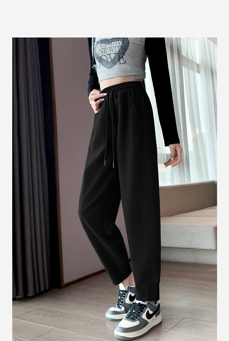 TonLion 2026 Fall New Women's Harem Carrot Casual Pants, Knitted Loose Sweatpants, Jogger Pants 20