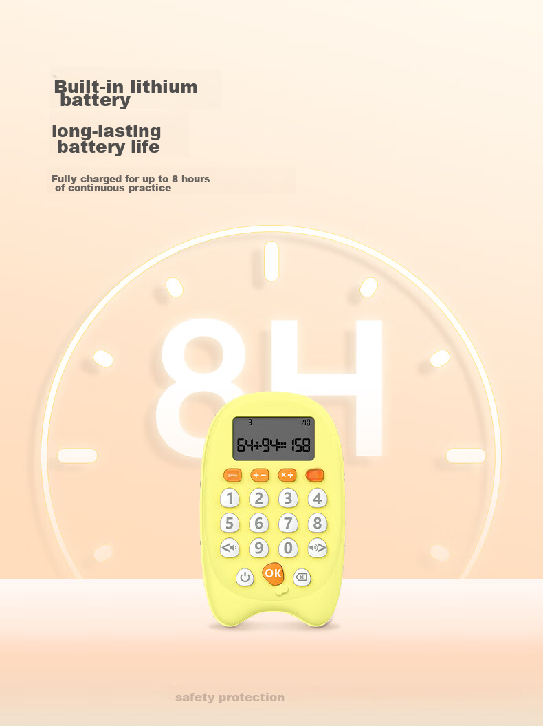 Aerfadan Mental Math Treasure, Preschool And Elementary School Children's Mental Arithmetic Practice Machine Calculator, Children's Mental Arithmetic Training Machine, Early Education Educational Toy 9