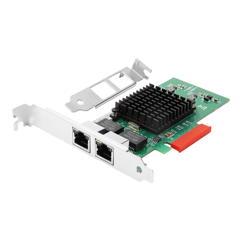 MOGE PCIE Gigabit Ethernet Card, Dual Power Ports, Server Built-In Network Card, X4 Design, Visual Industrial Camera Acquisition Card, Soft Router ROS Aggregation, Intel 82576 Chip MC2285