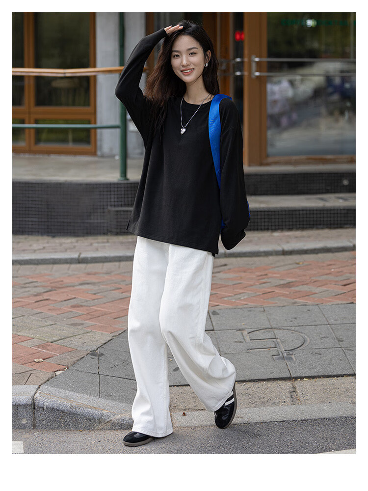 Dme [De Rong Warm T-Shirt] 2025 Spring And Autumn Basic Wear, Side Slit Hem Base Layer for Wome 14