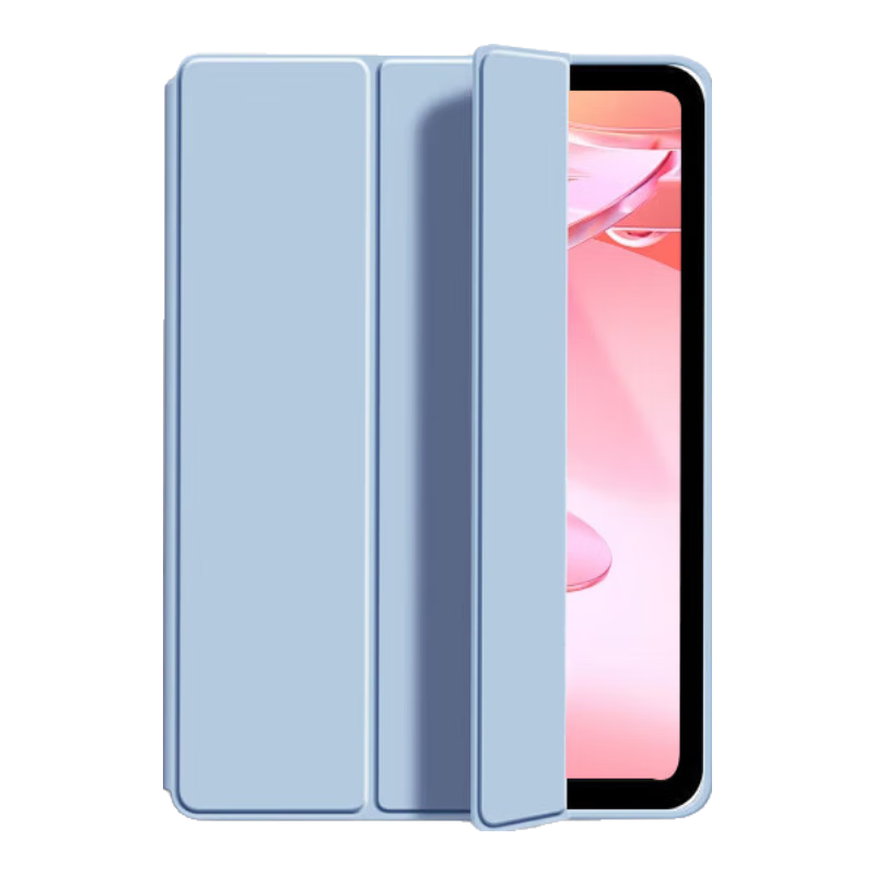JPLAYER Case for Vivo Pad Air/iQOO PadAir 2023 Model, 11.5-Inch Tablet Protective Cover with Tri-Fold Stand, Full Protection, Non-Slip, Shockproof, White Ice Blue
