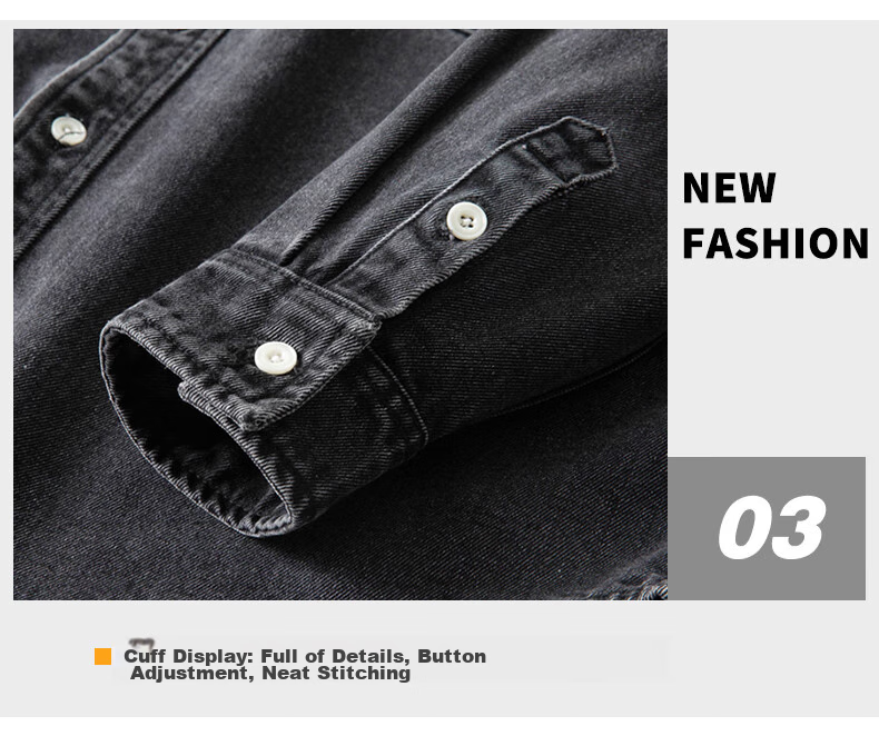Jeanswest Men's Jacket 2026 Spring Summer Loose Simple Fashion Men's Denim Jacket Retro Blue L 18