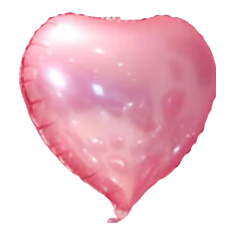 Duomeiyi Aluminum Foil Balloons, 10 Pieces, Birthday Decoration, Birthday Scene Setup, Heart-Shaped Balloons, Wedding Room Decoration, Valentine's Day, Qixi Festival, Silver + Pink