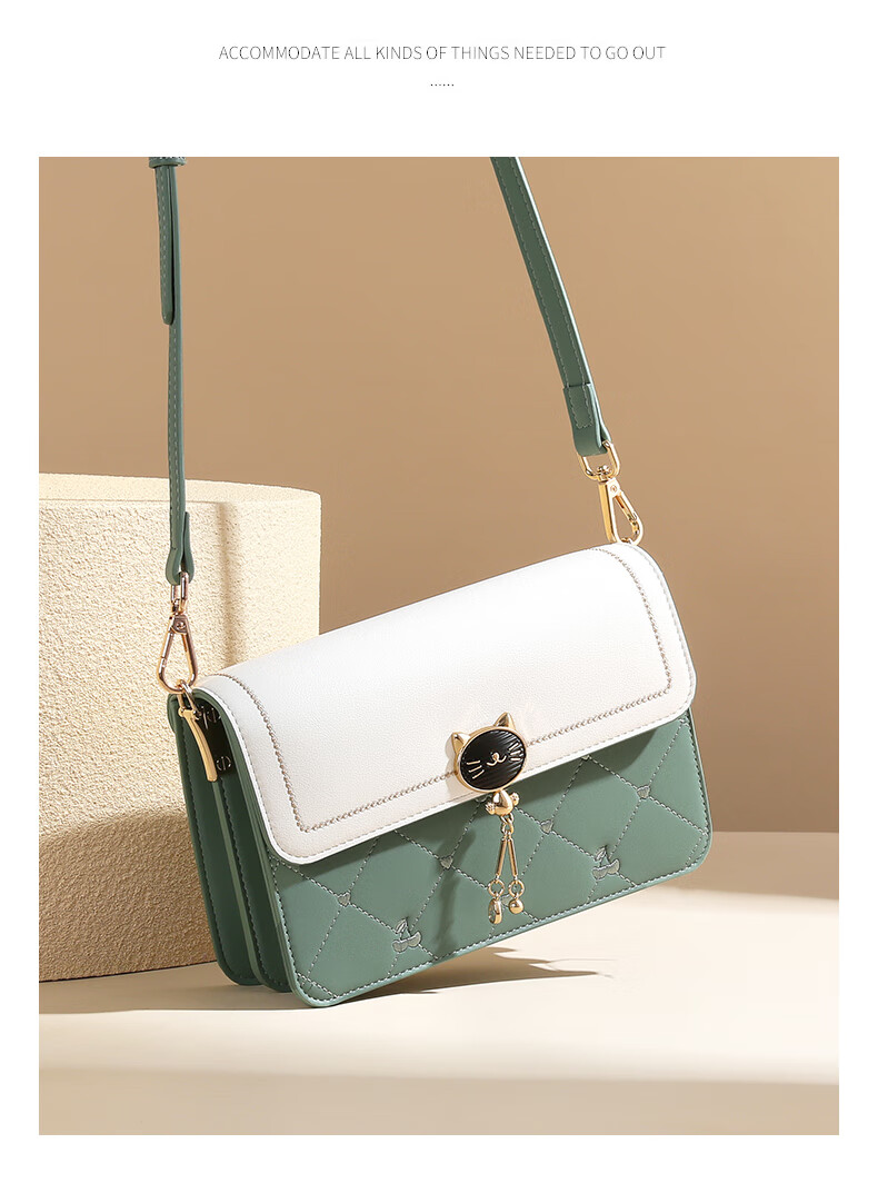 TUCANO Women's Leather Shoulder Bag Crossbody Luxury Colorblock Small Square Bag Mother's Day Birthday Gift 10