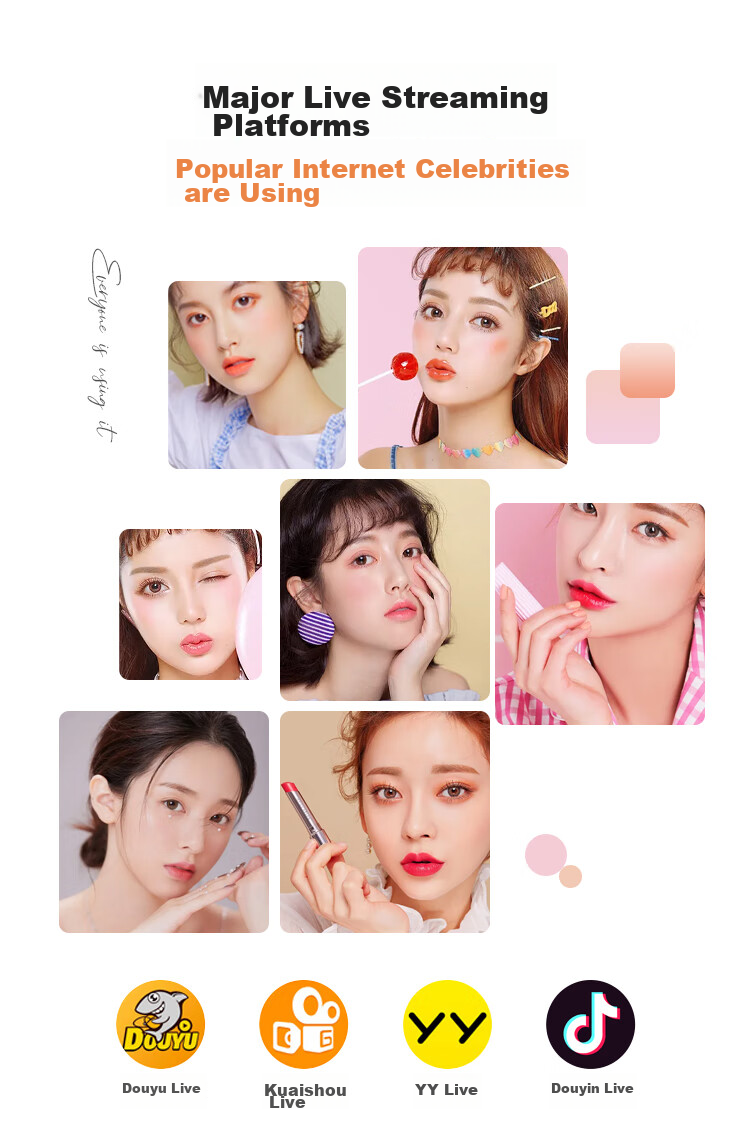 YOUFES YS7 Live Streaming Photography LED Fill Light Ball, Constant Lighting, Soft Light Ball for Shooting, Photography Studio Equipment, Camera Props, Short Video Host Beauty Kit 20