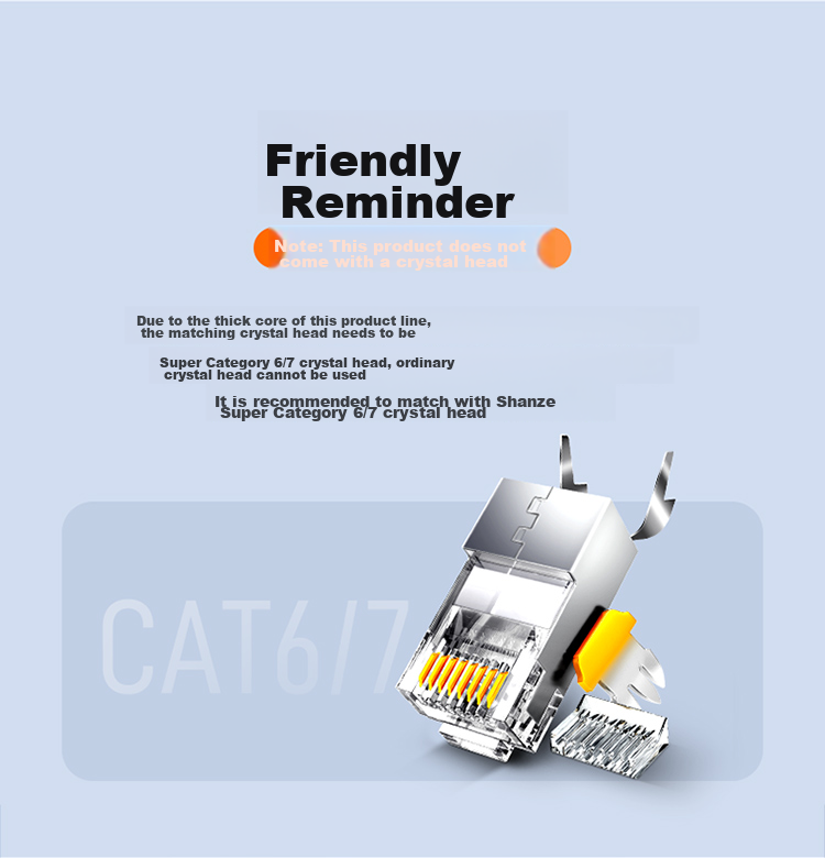SAMZHE CAT6A Double-Shielded Network Cable [0.57±0.008mm Pure Copper Core] 10 Gigabit Anti-Interference, for Engineering And Home Network POE Monitoring, 50 Meters LC6050 14