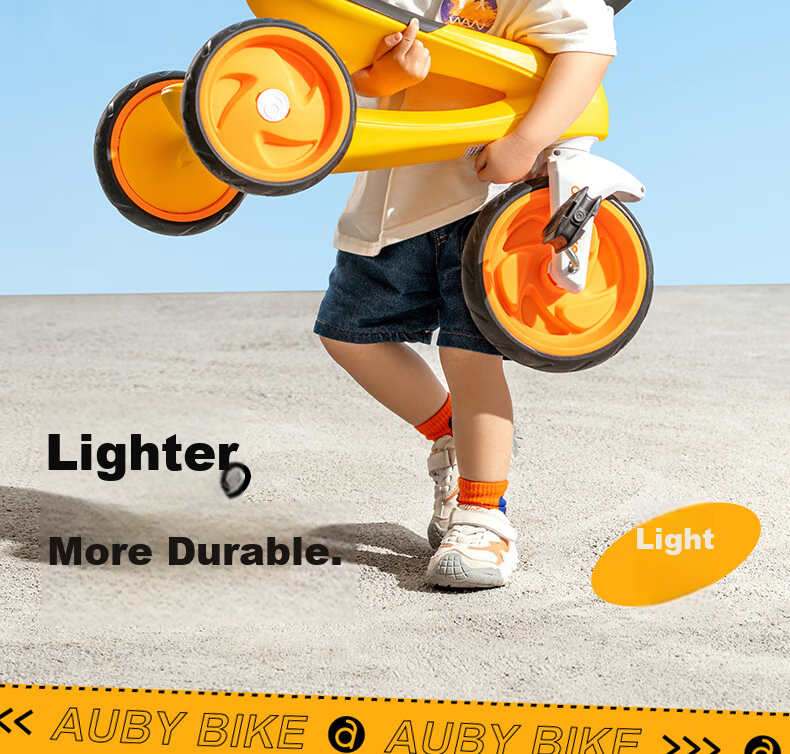 Auby Children's Tricycle Baby Tricycle Pedal Bike 1-3-6 Years Old Multi-Use Push Car 5-in-1 Birthday Heavy-Duty Safety 8