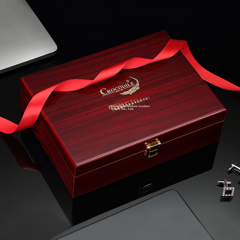 CROCODILE [Double Bone Crocodile Skin] Belt Gift Box, Men's Cowhide Business Inner Wear Automatic Buckle Waistband, Birthday Gift D261 13