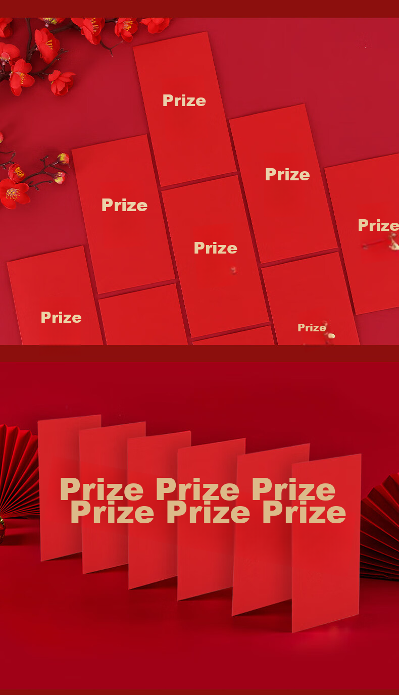 Xinxinjingyi, Construction Start Bonus, Red Envelope for Good Luck at Work, Red Packet for Lucky Money, Company Year-End Award Red Packet, Thousand-Yuan Large Red Packet, Bag of 20 Pieces 8