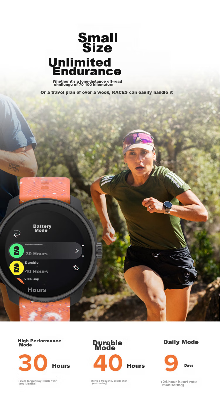 SUUNTO RACE S Lightweight Outdoor Training Wristwatch, Professional Running Smart Watch, Birthday Gift, Vibrant Orange 7