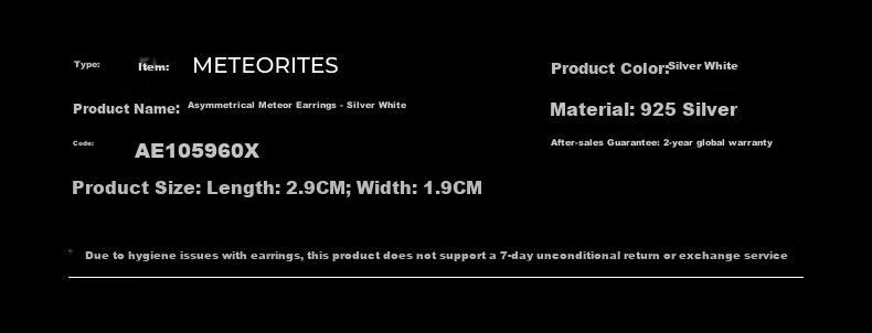 APM Monaco Hexagram Asymmetric Stud Earrings, Luxurious And Elegant Jewelry, Gift for Girlfriend Or Wife 2