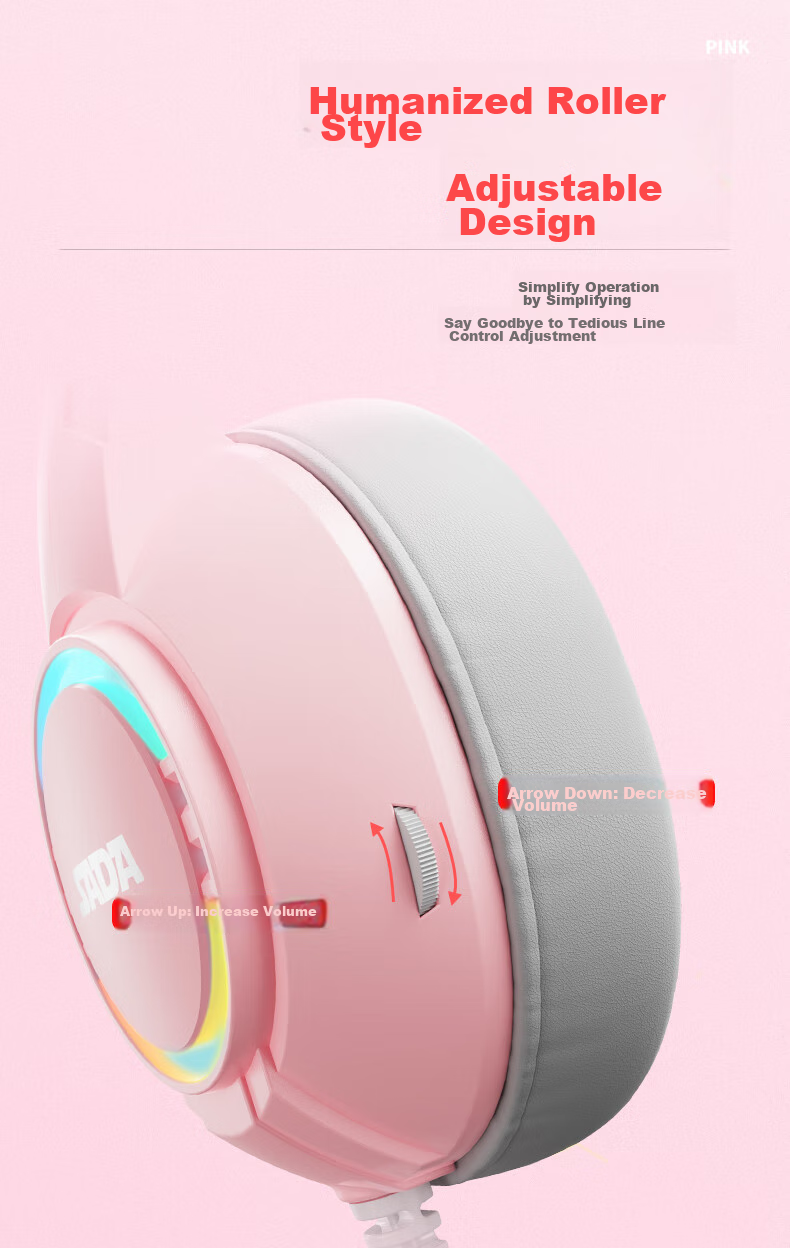 Saida Computer Headset, Over-Ear USB Gaming Headphones with Microphone for Laptop And Desktop, E-Sports Gaming Headset for Internet Cafes, with Volume Control And Active Noise Cancellation H-01 8
