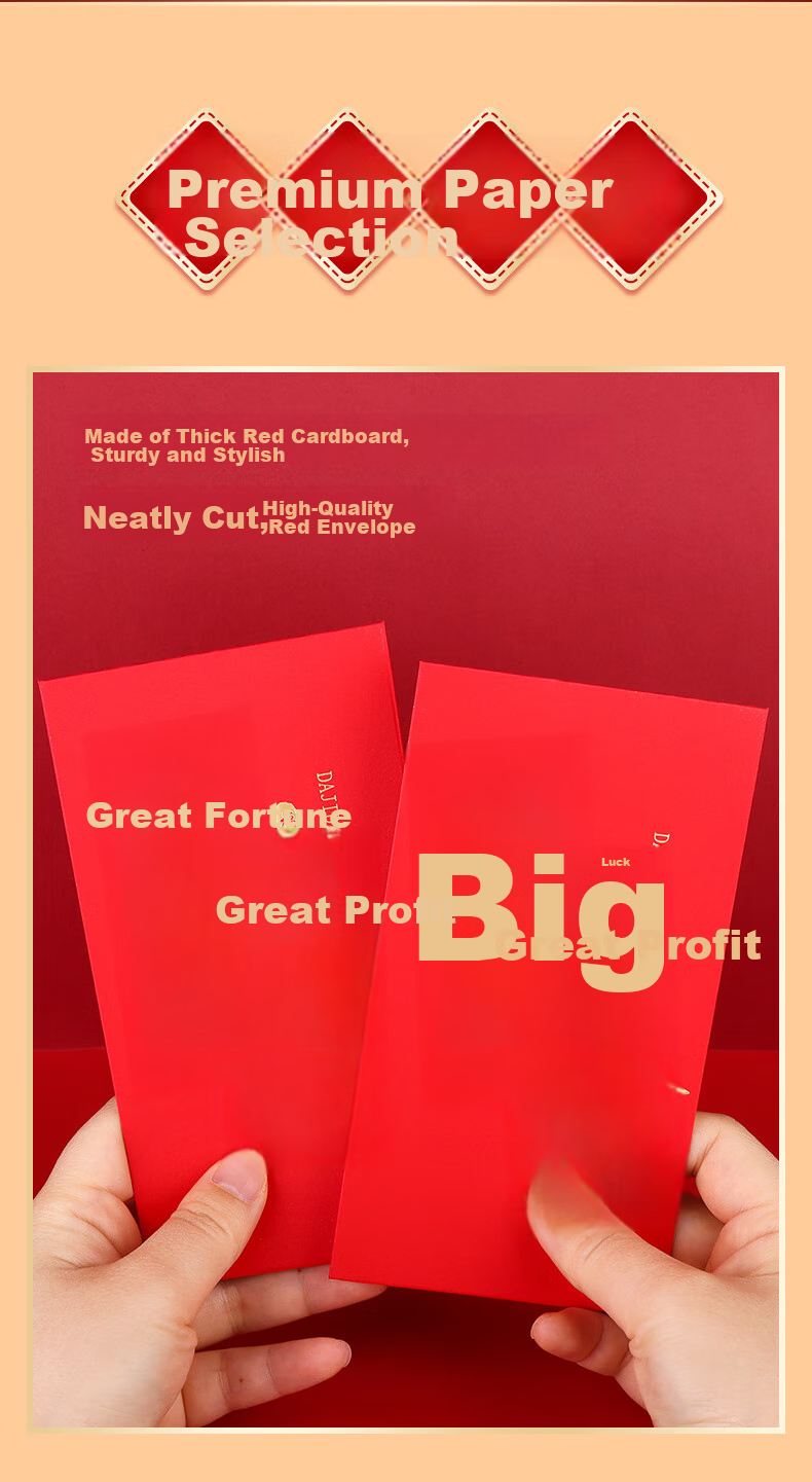 Touch Fish Thousand Yuan Red Envelopes, Pack of 10, New Year 2026 Horse Year Spring Festival Lucky Money Envelopes for New Year Greetings, Wedding, Birthday, First Birthday, Business Opening, Employee Benefits, Gift-Giving, Auspicious And Prosperous 2