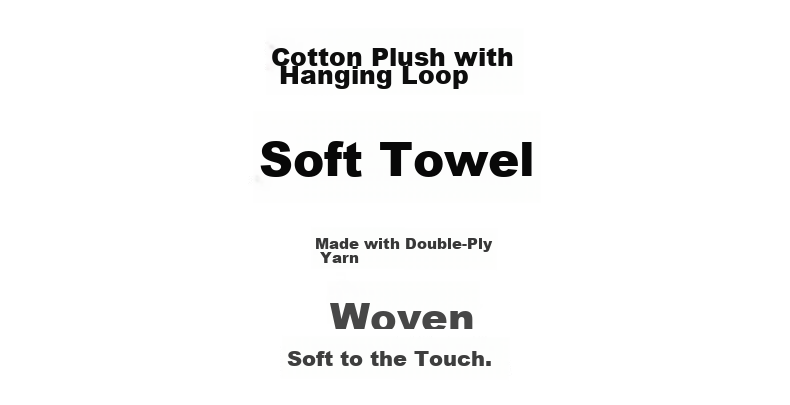 MUJI Cotton Velvet Towel with Hanging Ring, Soft Face Cloth, Pure Cotton Washcloth, Gray, 34×35cm 2
