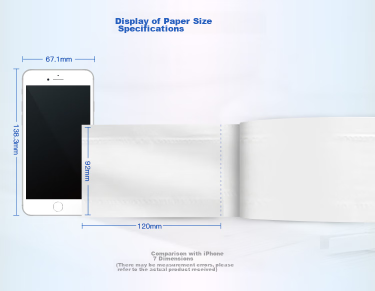 Mind Act Upon Mind Core Toilet Paper, 2-Ply, 220 Meters (1833 Sheets) * 12 Rolls, Commercial Large Roll Paper for Hotels And Restaurants, ZB006 9