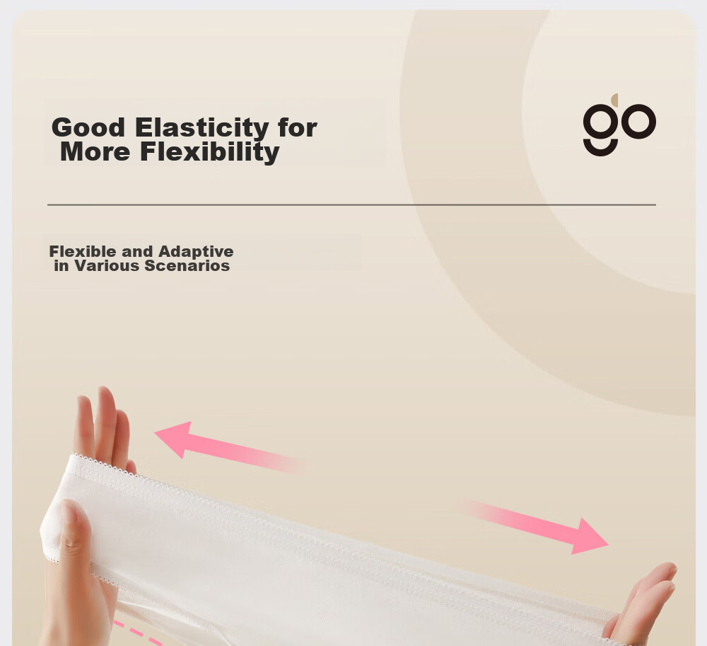 Freego Disposable Women's Underwear, Pure Cotton, Sterile, for Travel, Business Trips, Menstruation, Pregnant Women, Daily Disposable, No-Wash, Individually Wrapped, 30 Pieces, Size L 20