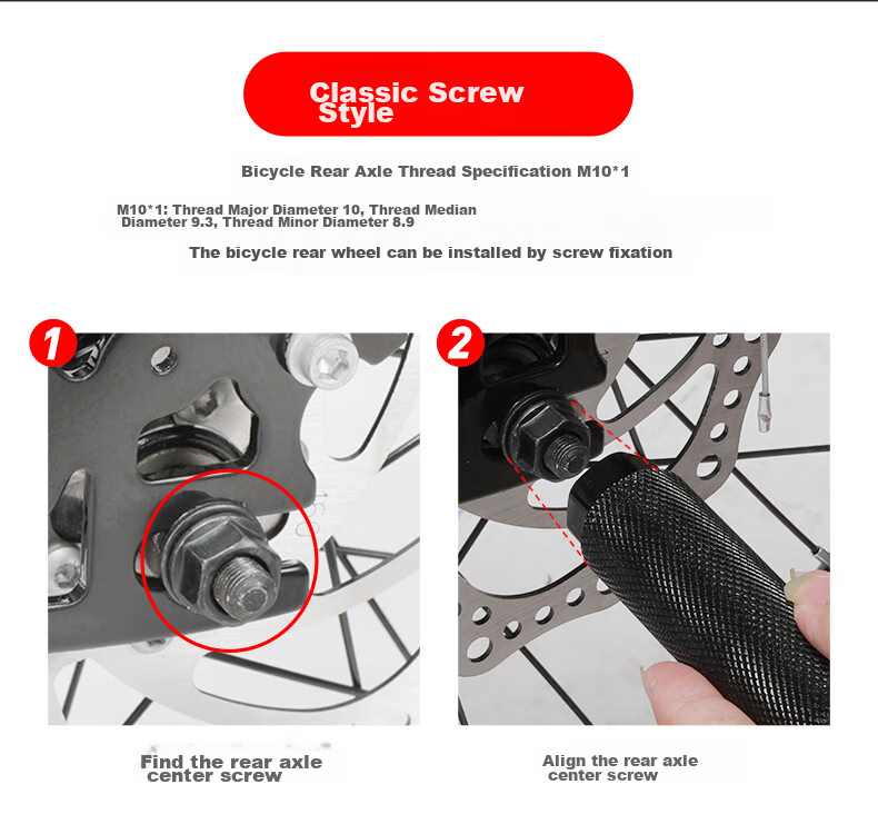 FG FLYING PIGEON Bicycle Pedals, Mountain Bike Cycling Accessories, Aluminum Alloy Non-Slip, Can Be Stood On, Rear Seat Pedal, Quick-Release Model 9