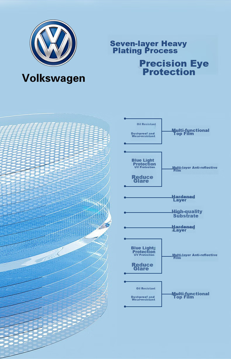 Volkswagen German, Volkswagen Reading Glasses for Men, High-Definition Anti-Blue Light Genuine Imported Eyeglasses W619-200 8