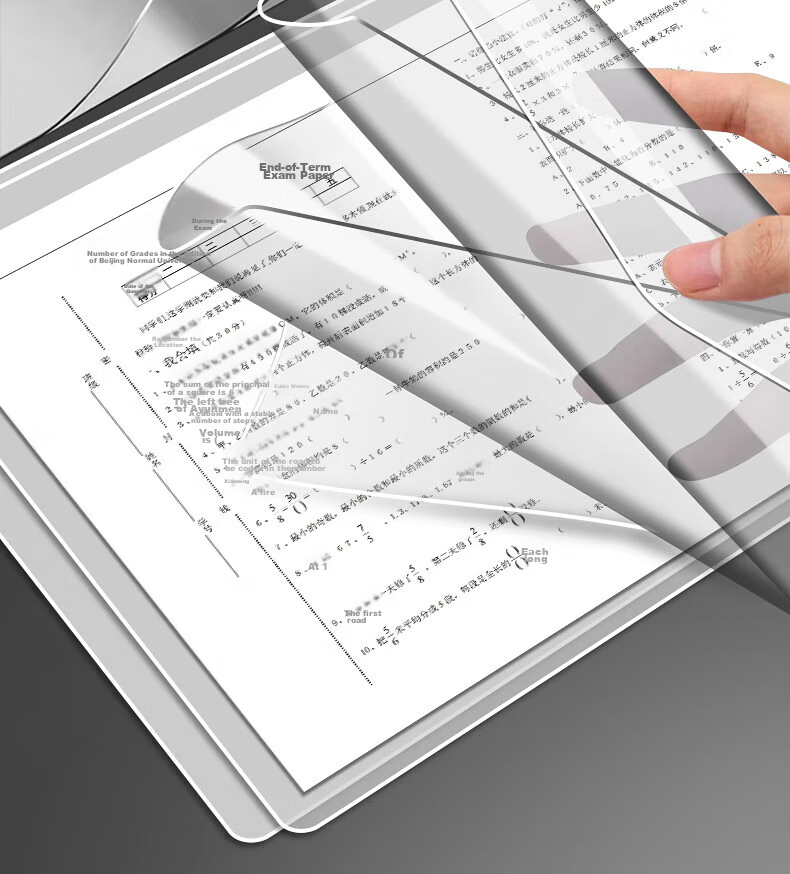 DiLe A3 Writing Pad, Transparent Exam Pad, Soft Pad, Desk Mat, Writing Pad, Elementary School Student Writing Mat, Paper Board, A3-0316PVC 2