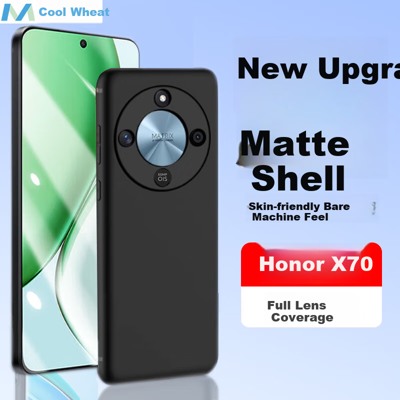 Чехол MAIKUQI для Honor X70, матовый, противоударный, полноразмерный, черный