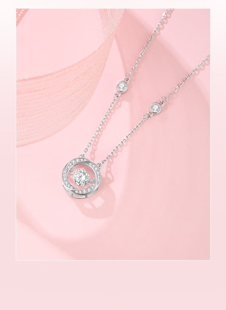Clect Heartbeat in Three Seconds 925 Silver Necklace for Women, Pendant Collarbone Chain Jewelry, Niche Birthday Gift for Girlfriend 5