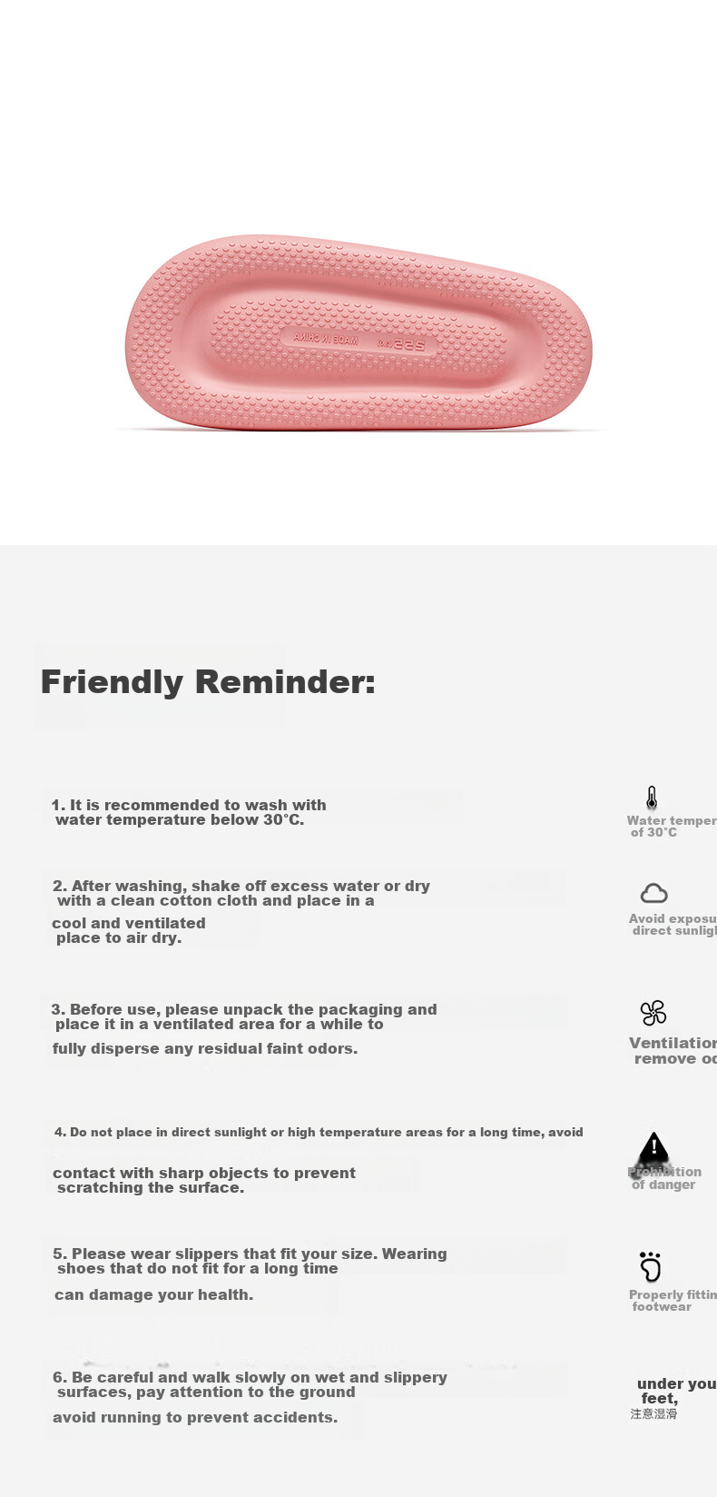 LURAD Thick Sole Cloud-Like Slippers Unisex Summer Indoor Bathroom Shower Home Black Size 43-44 11