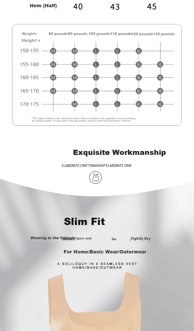 MiiOW Seamless Camisole for Women, Ultra-Thin Anti-Exposure Underwear, Powder Foundation Color Beautiful Back Inner Wear Top 6
