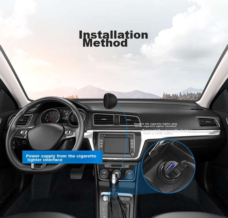 XINWUZHIJING Car HUD Head-Up Display, Universal LCD Instrument Cluster, GPS Version, Speed Warning, Leveling Display G1 12