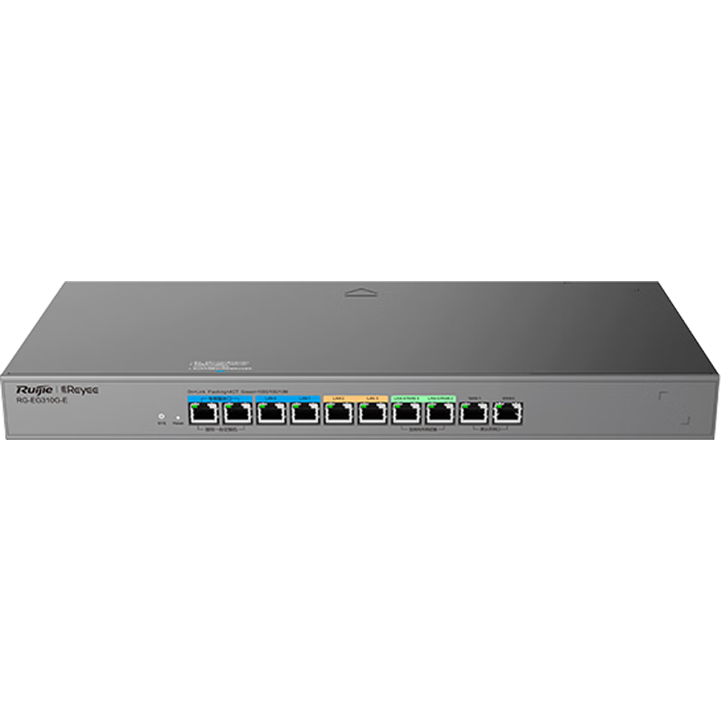Ruijie Gigabit Enterprise Gateway Router RG-EG310G-E No Public IP Remote Networking SD-WAN Free Monitoring Dashboard 2500M Bandwidth Aggregation (Load Balancing)