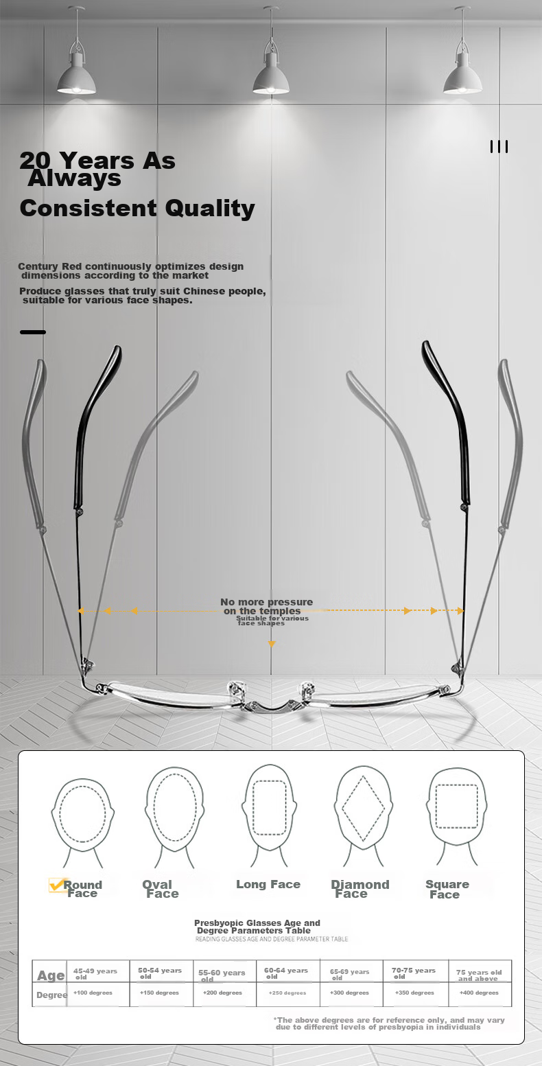 BAINIANHONG Foldable Portable Reading Glasses for Men, High Definition Anti-Blue Light Genuine Reading Glasses for Men, Protective Eyewear 1860-200 11