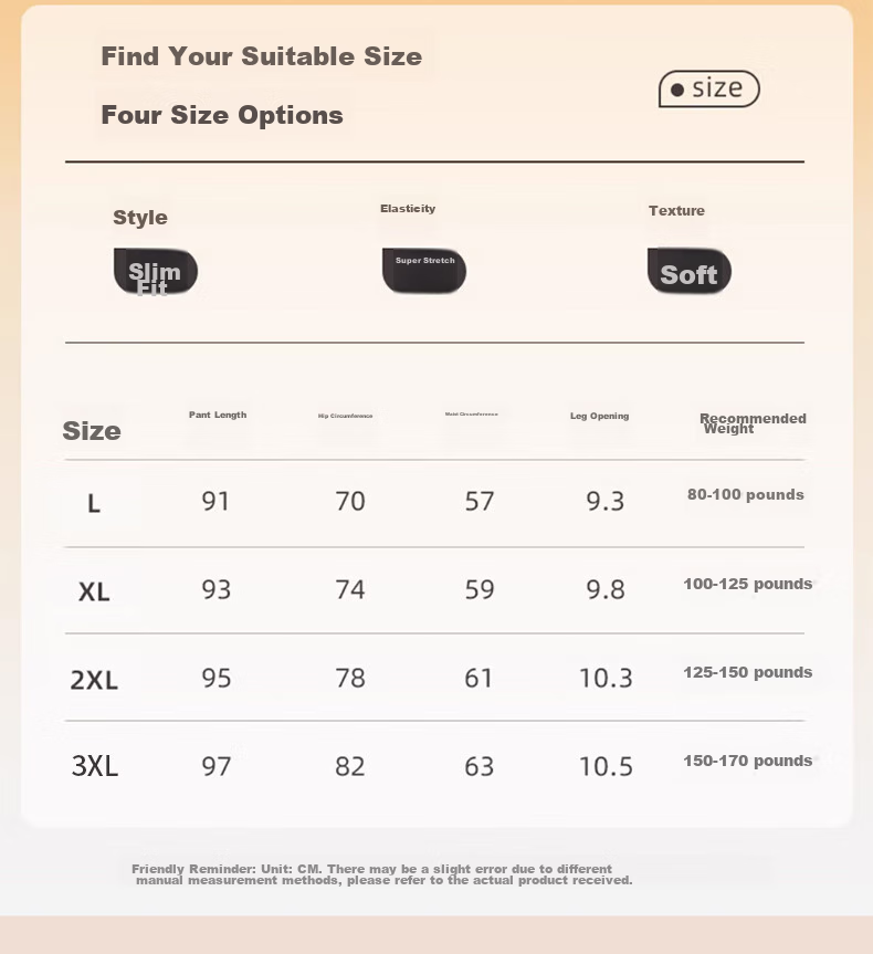 LangSha 100% Wool Thermal Pants for Women, Autumn And Winter Fleece-Lined Thick Cotton Pants, High-Waist Plus Size Slim-Fit Leggings 16