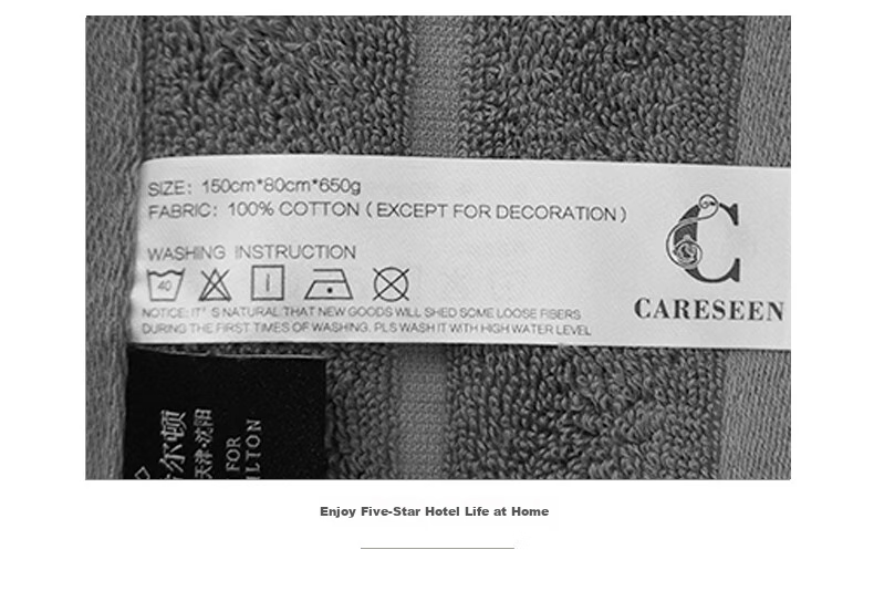 Canasin Hilton Hotel Five-Star Bath Towel, Large Cotton Towel for Men And Women, Absorbent Shower Towel, Lan Color, 150*80cm, Sports 11
