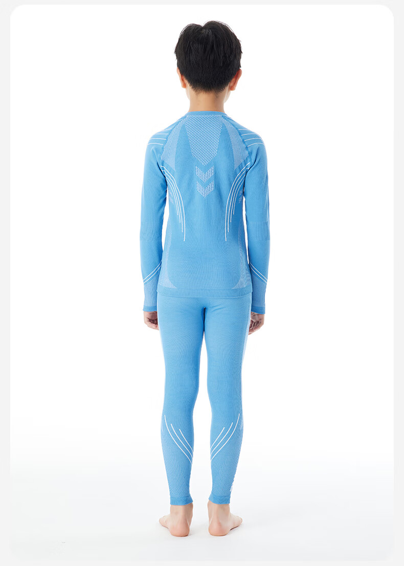 SURPINE Children's Merino Wool Ski Quick-Dry Shirt, Moisture-Wicking Antibacterial Underwear 17