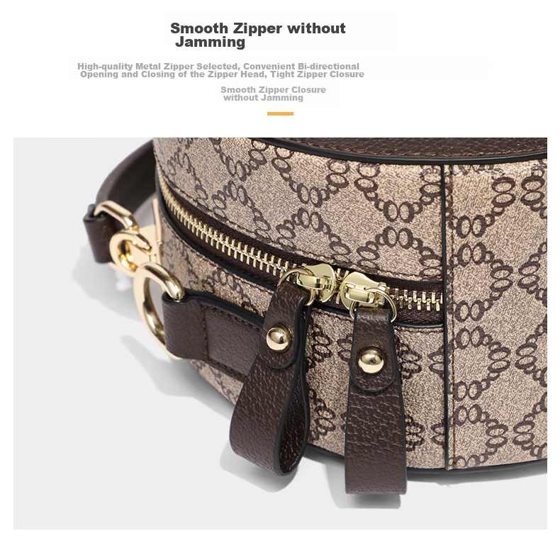Aiqinghai Handbag, Women's Small Round Bag, Phone Pouch, Crossbody Shoulder Bag, Light Luxury Brand, Birthday And Mother's Day Gift, Practical Present for Mom 11