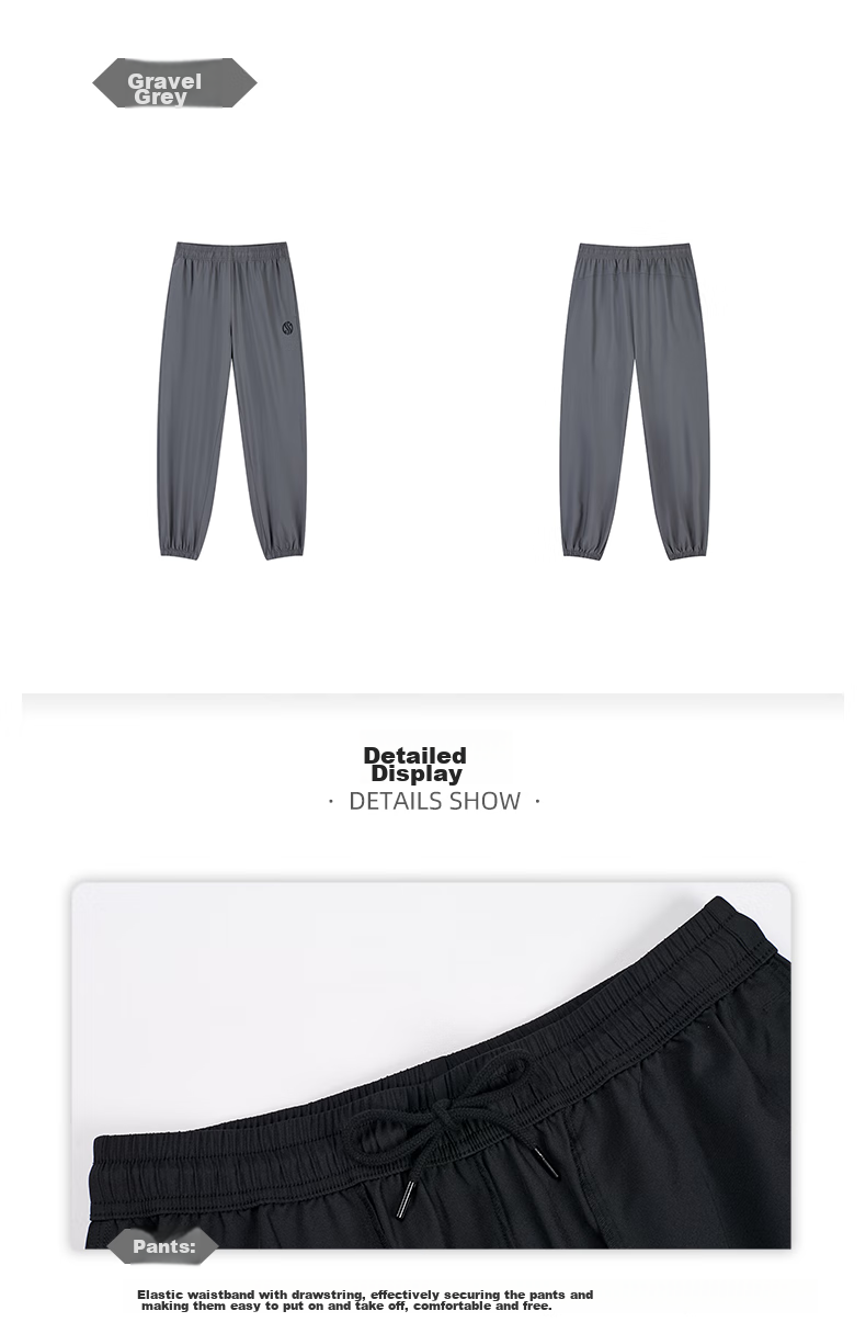 361° Men's AG Quick-Dry Jogger Pants Spring Summer Casual Running Lightweight Trousers 652611703-3 25