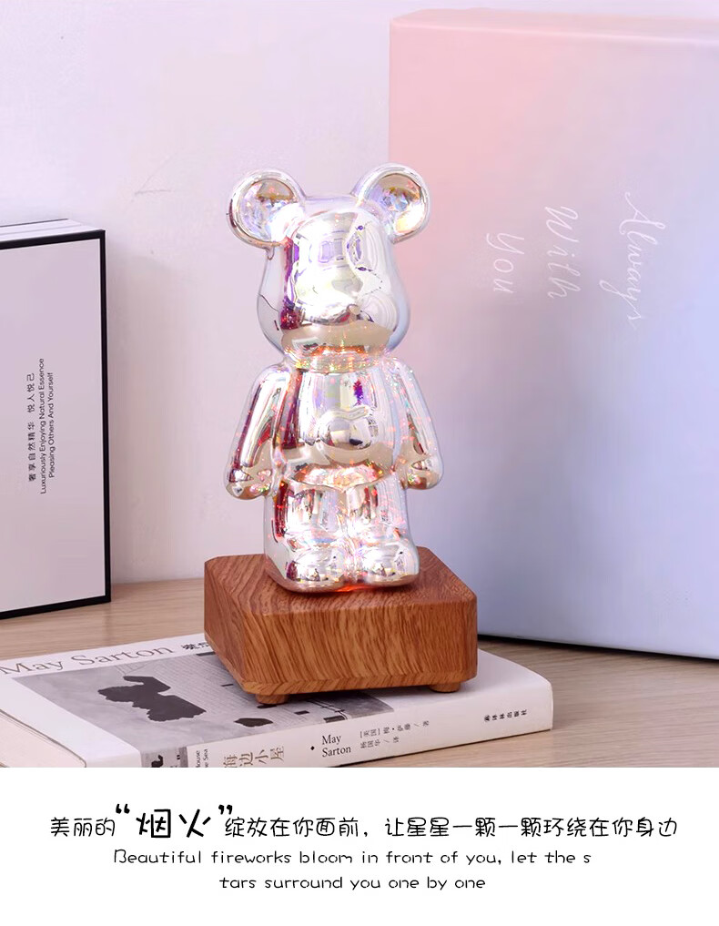 Jianyishijia Violent Bear Wine Cabinet, Wine Rack Ornament, Luxury High-End Housewarming Gift, Moving Present, Includes Red Wine Opener 5