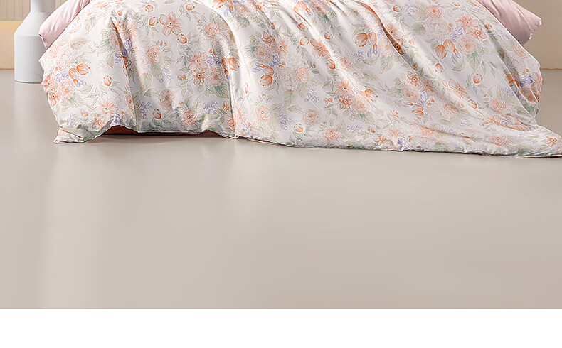 Shuixingjiafang Duvet Cover, Pure Cotton, 60 Count Long-Staple Cotton, Sateen Fabric, Bedding Cover, Single Size, 150x210cm 2