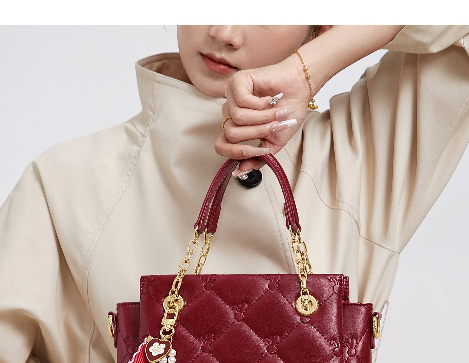 Cnoles [Ren Min's Choice] Women's Handbag, 2026 Latest Luxury Style, White Bag for Girls, Birthday Gift 20