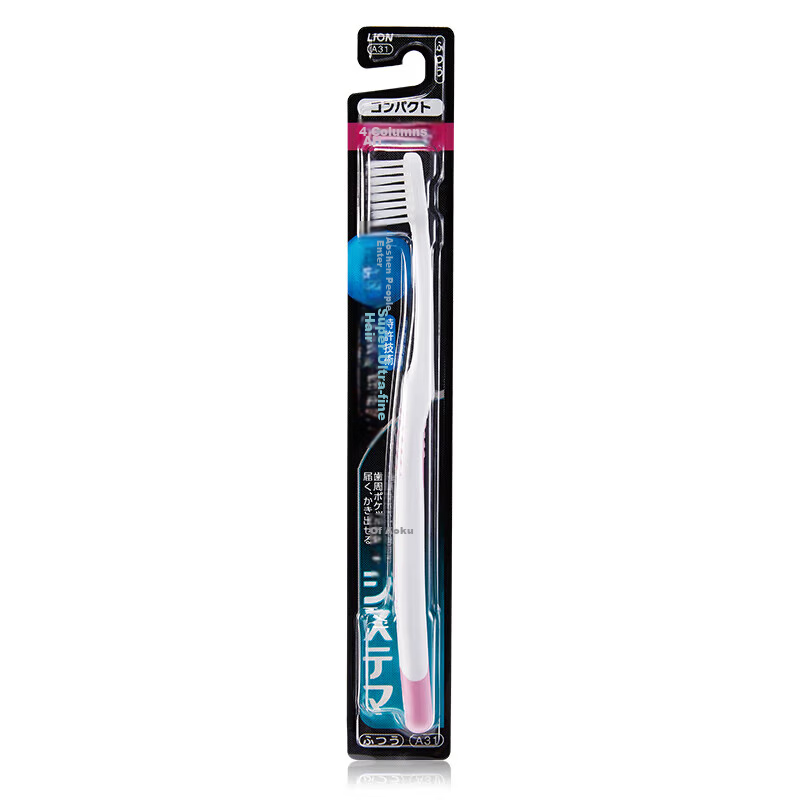 Lion Fine Bristle Imported Four-Column Ultra-Fine Toothbrush, 1 Piece, Soft And Flexible Bristles for Gum Protectio