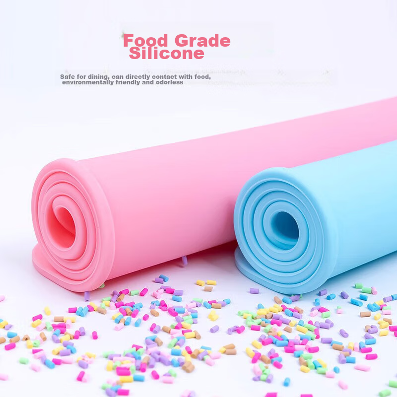 CHERISHES LIFE Elementary School Student Placemat, Children's Waterproof, Oil-Proof, Non-Slip, Heat-Resistant Silicone Mat, First Grade Lunch Mat, Blue, 40x30