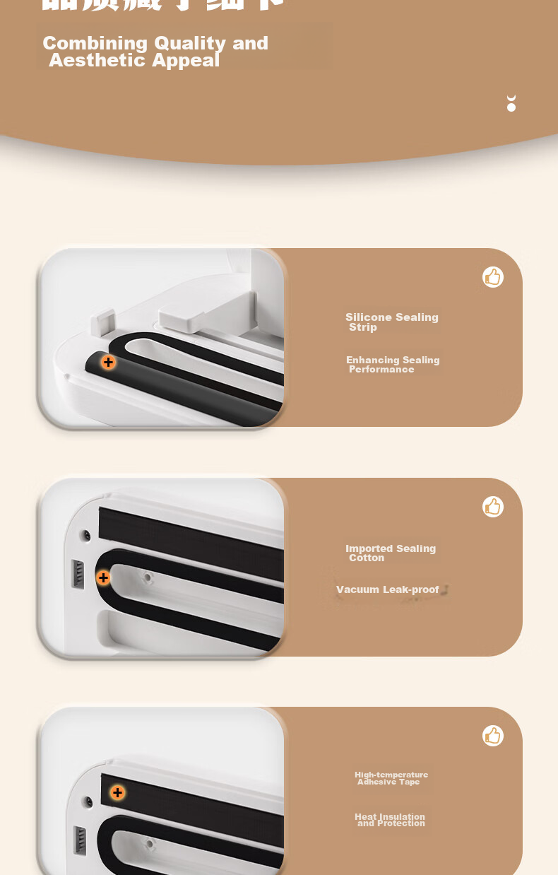 Deli Small Vacuum Sealer Machine for Home And Commercial Use, Automatic Food Sealing Machine, Dual-Purpose Dry And Wet Vacuum Sealer for Sausages, Cured Meat, Fresh Food Preservation And Packaging 27